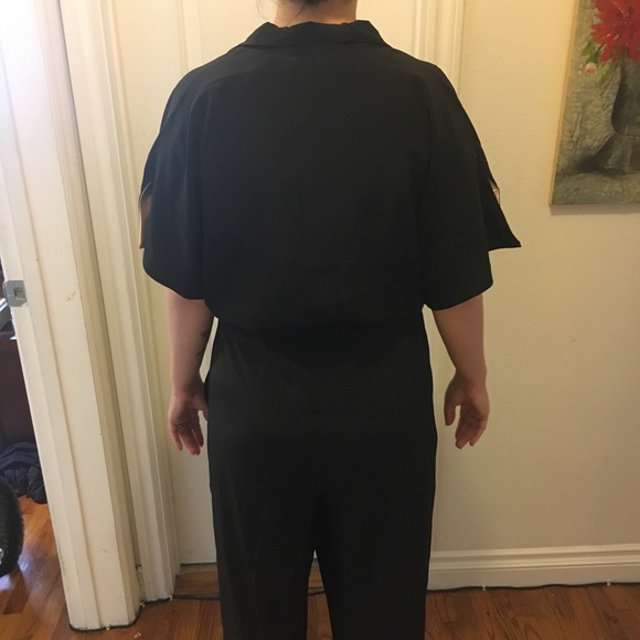 L’école Des Femmes Lined Silk Jumpsuit L - Picture 3 of 8